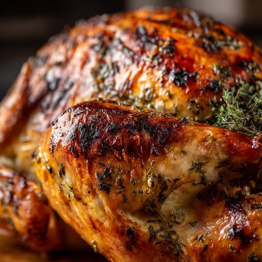 Seasonal & Festive Thanksgiving Herb Stuffed Turkey