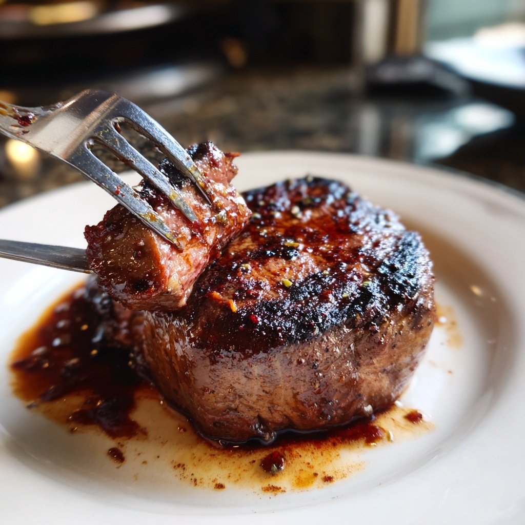 Romantic Filet Mignon with Red Wine Sauce