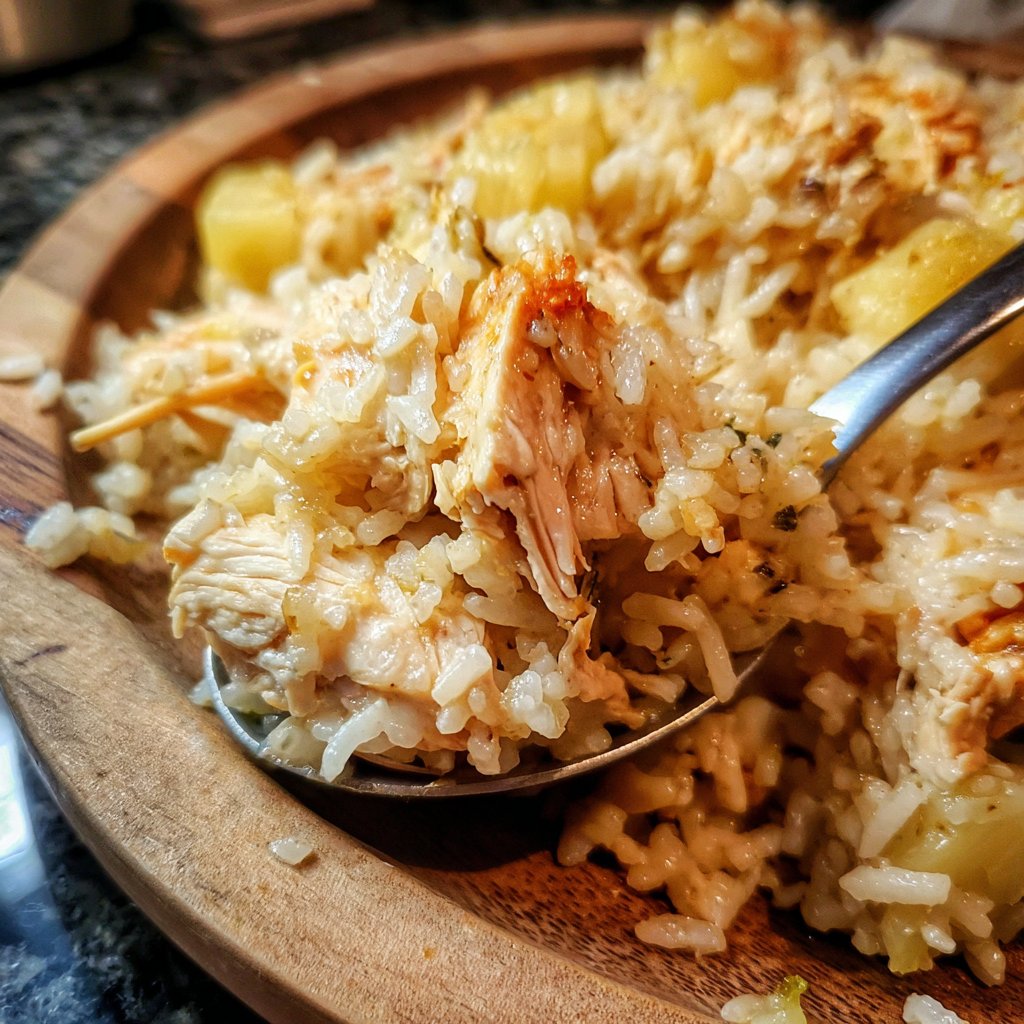 One Pan Chicken And Rice With Pineapple