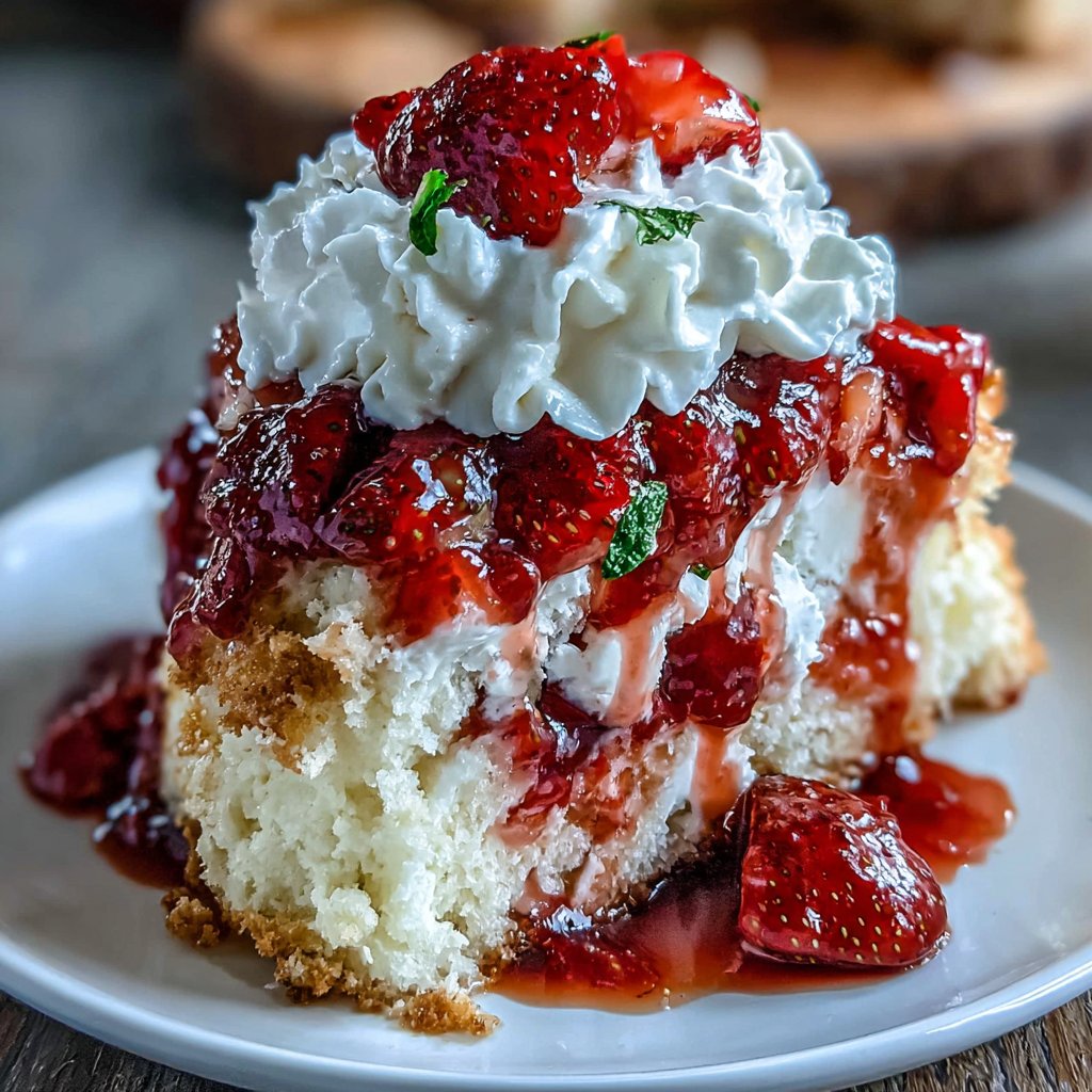 Classic Strawberry Shortcake With Fresh Cream