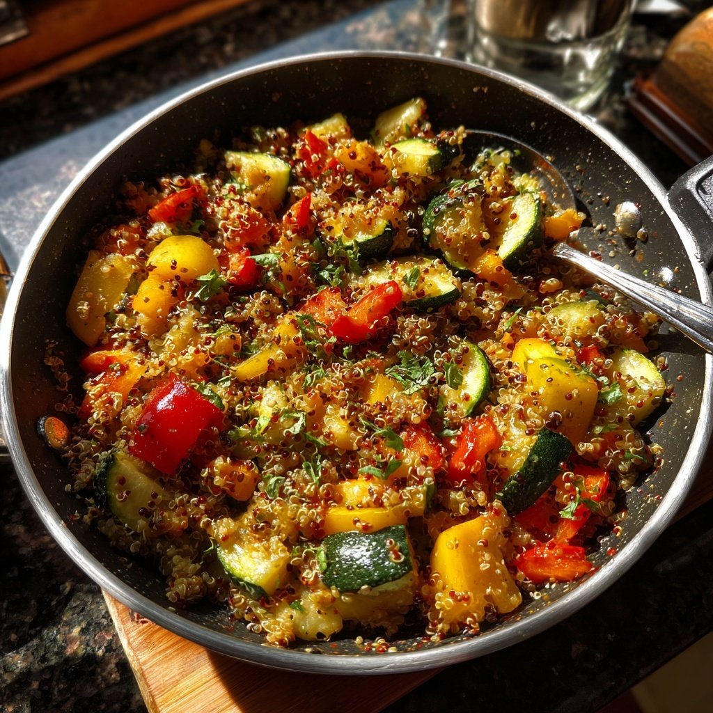 Healthy Dinner Quinoa Vegetable Skillet