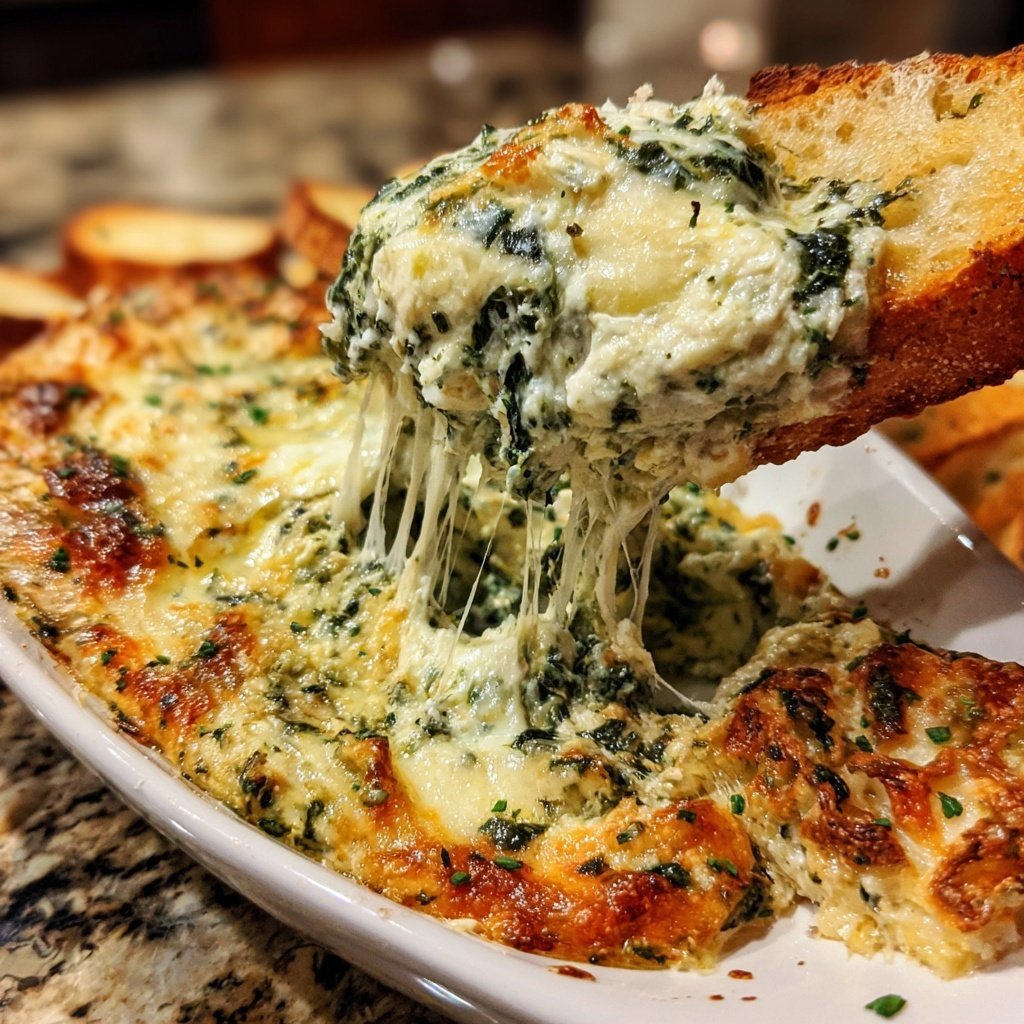 Super Bowl Spinach Artichoke Dip
