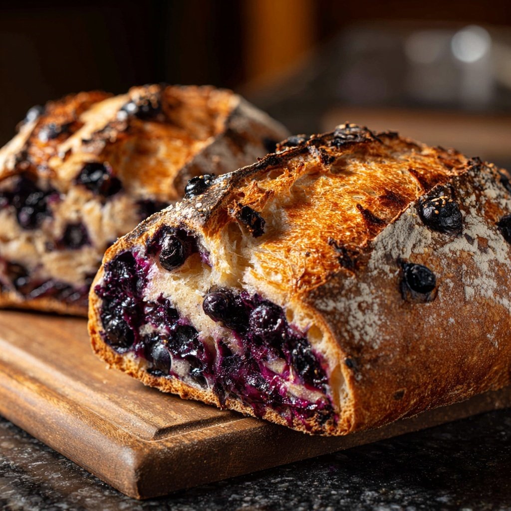 Blueberry Lemon Sourdough Bread