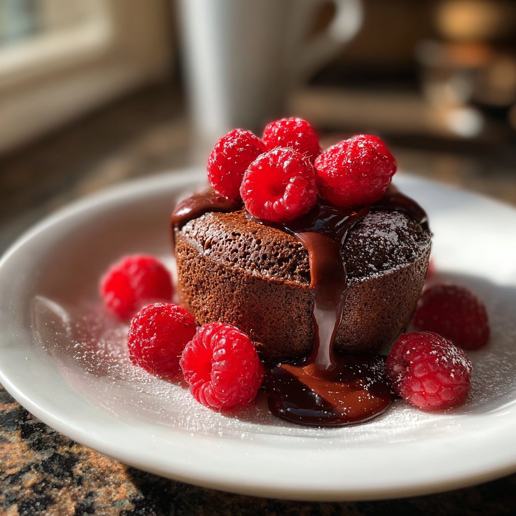 Chocolate Raspberry Soufflé