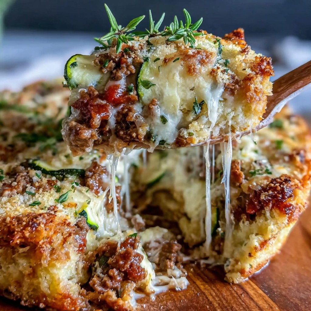 Ground Beef And Zucchini Casserole