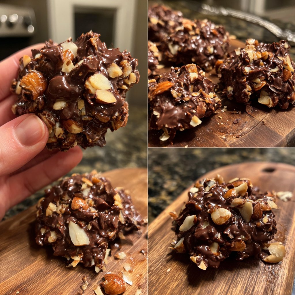 Chocolate Almond Coconut Clusters