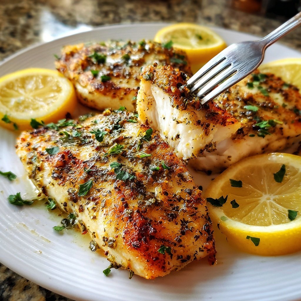 Healthy & Light Lemon Grilled Fish Plate
