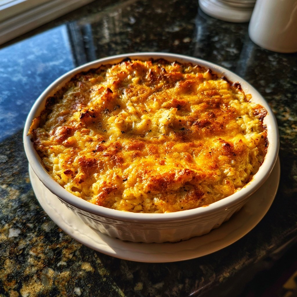 Cheesy Chicken And Rice Casserole