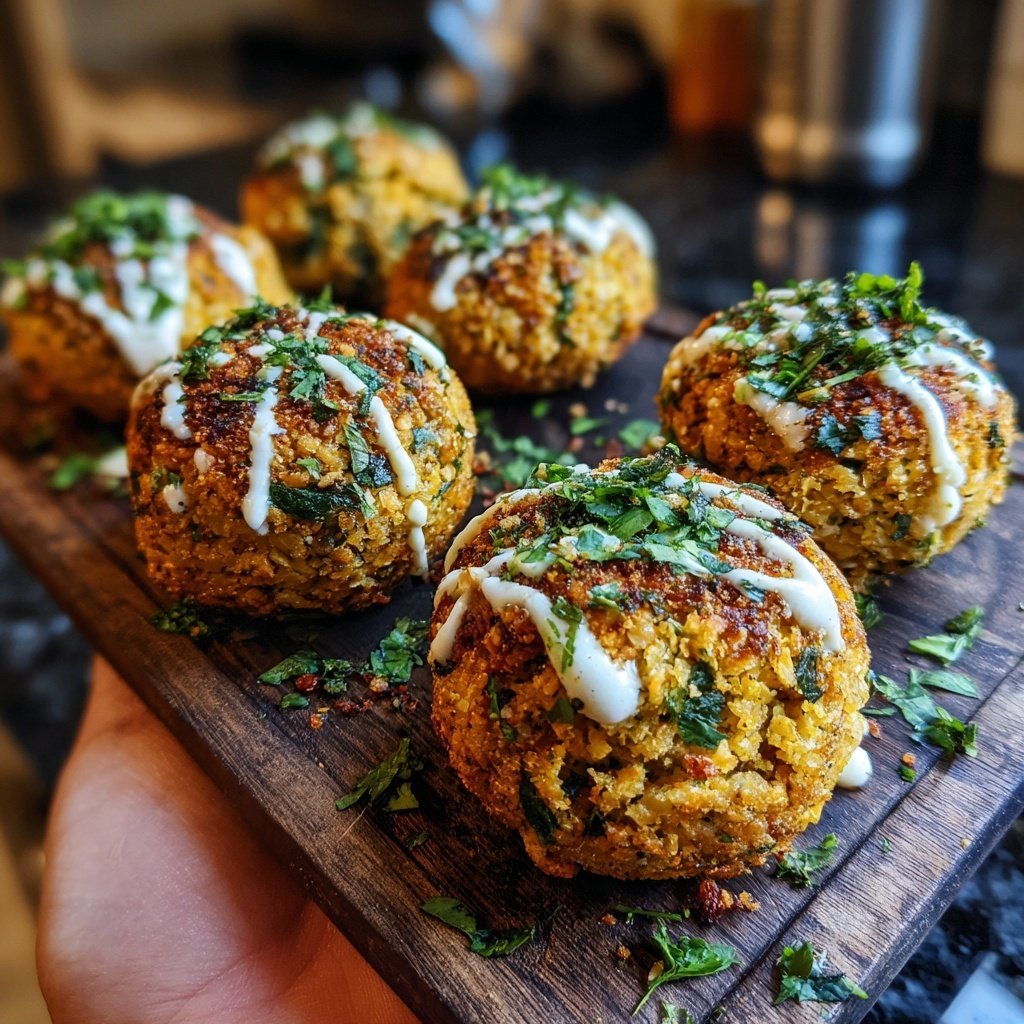 Crispy Baked Falafel
