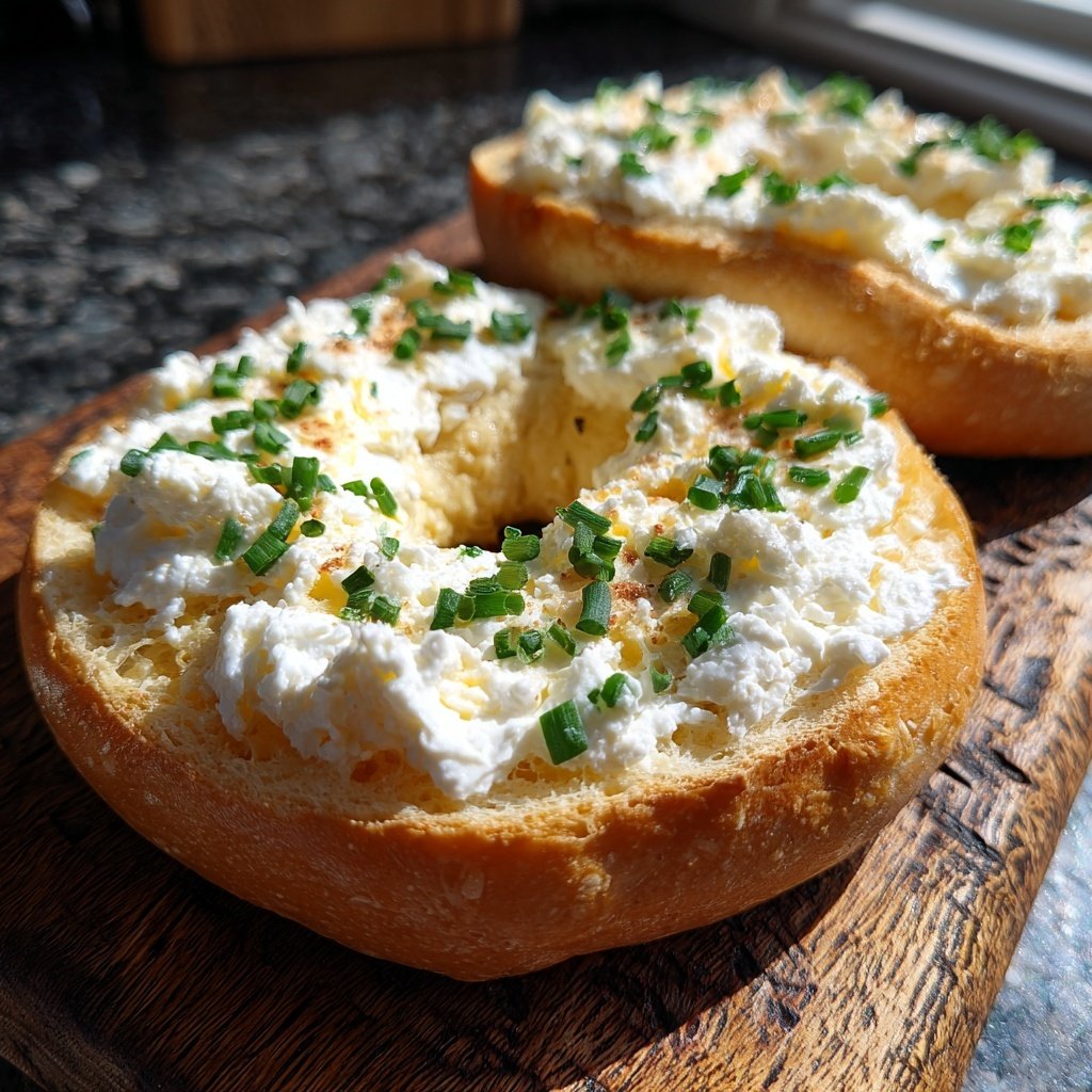 Protein Bagels With Cottage Cheese