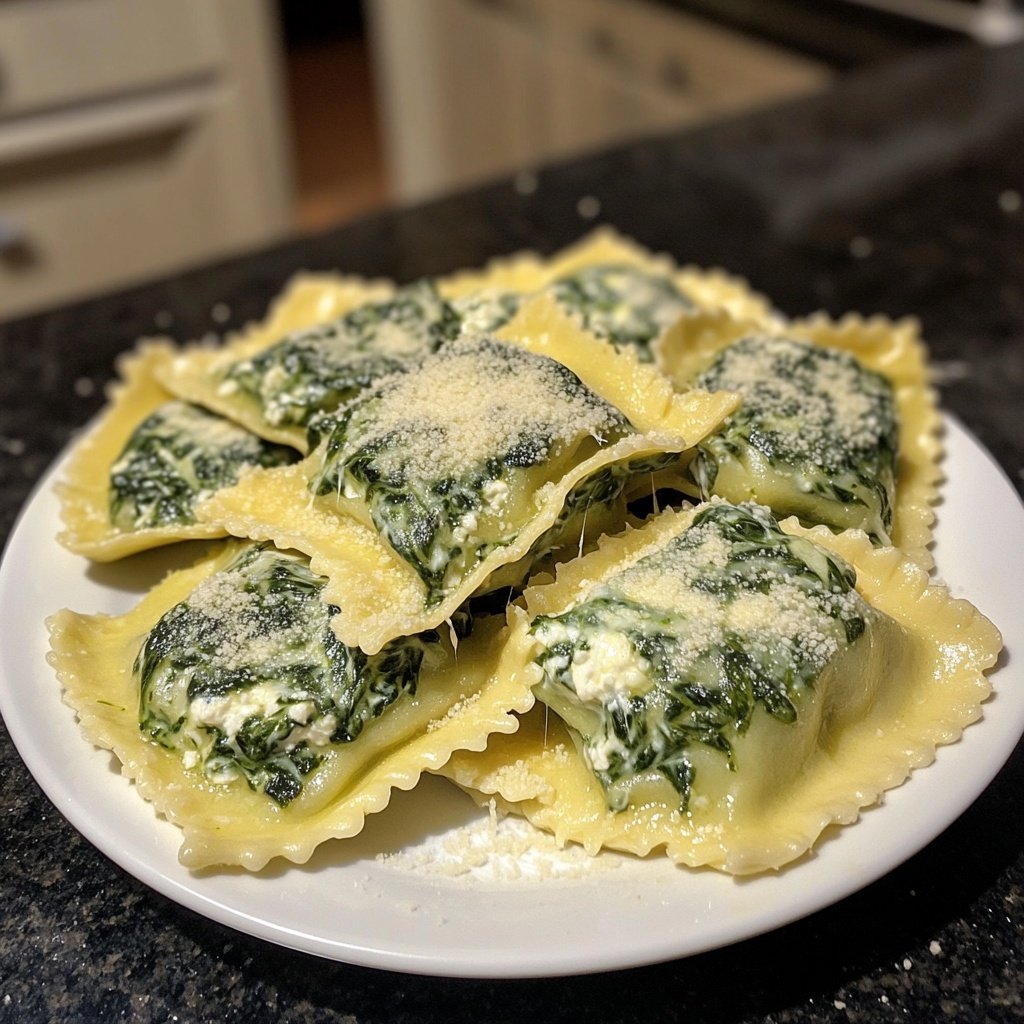 Romantic Spinach and Ricotta Ravioli